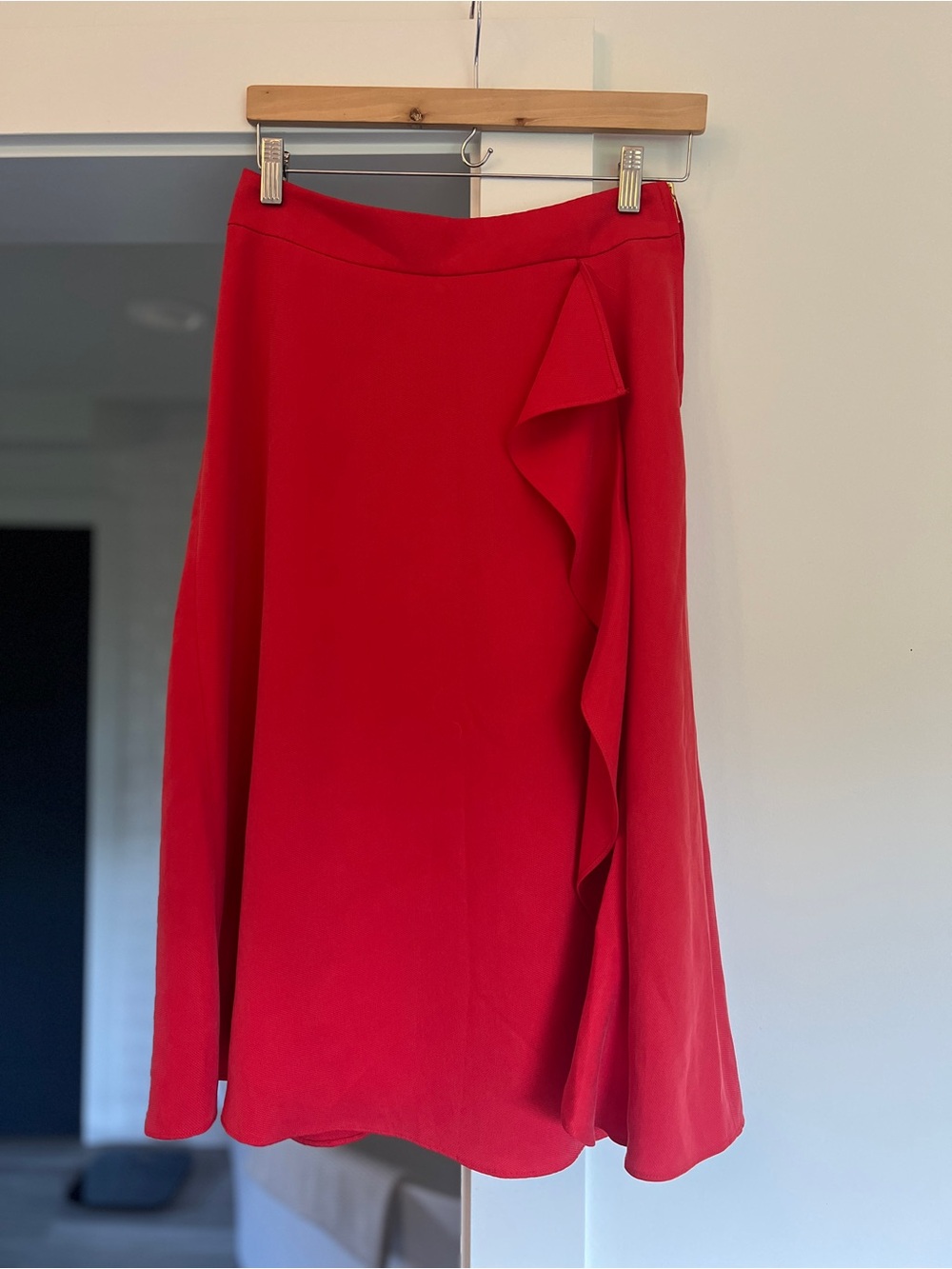 NWT J. Crew Waterfall midi skirt in Tencel™ dobby size 4 - Picture 2 of 6